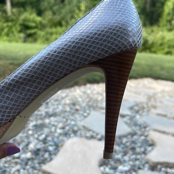 MODA Spana Cork Open Toe Heels. Taupe Size 7.5 - Picture 6 of 7